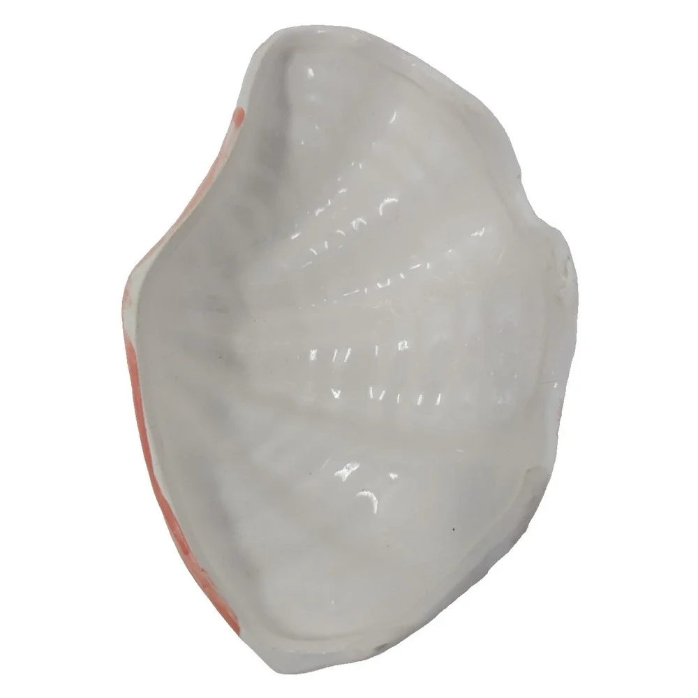 Vintage Ceramic Clam Shell Lidded Trinket Dish by 